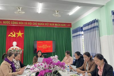 CHI BỘ TRƯỜNG MN BA ĐIỀN TỔ CHỨC HỘI NGHỊ PHÂN LOẠI CHẤT LƯỢNG ĐẢNG VIÊN NĂM 2025
